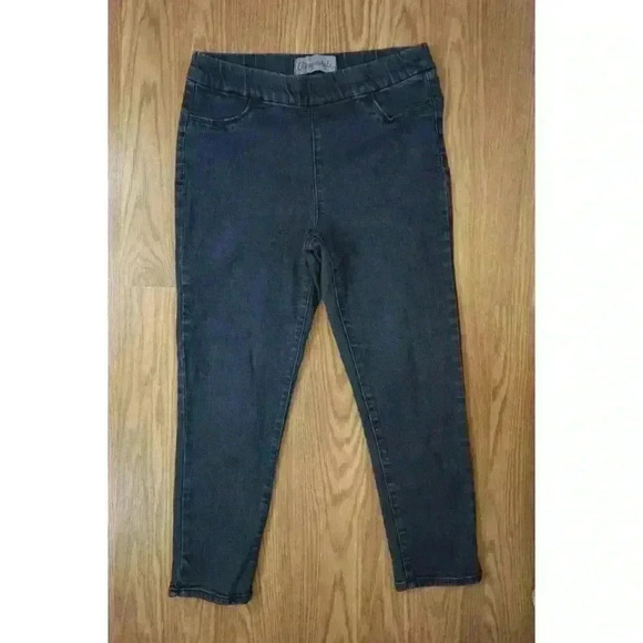 Aeropostale Bree High-Rise Cropped Jeggings, Size Large, Dark Wash - Picture 5 of 16